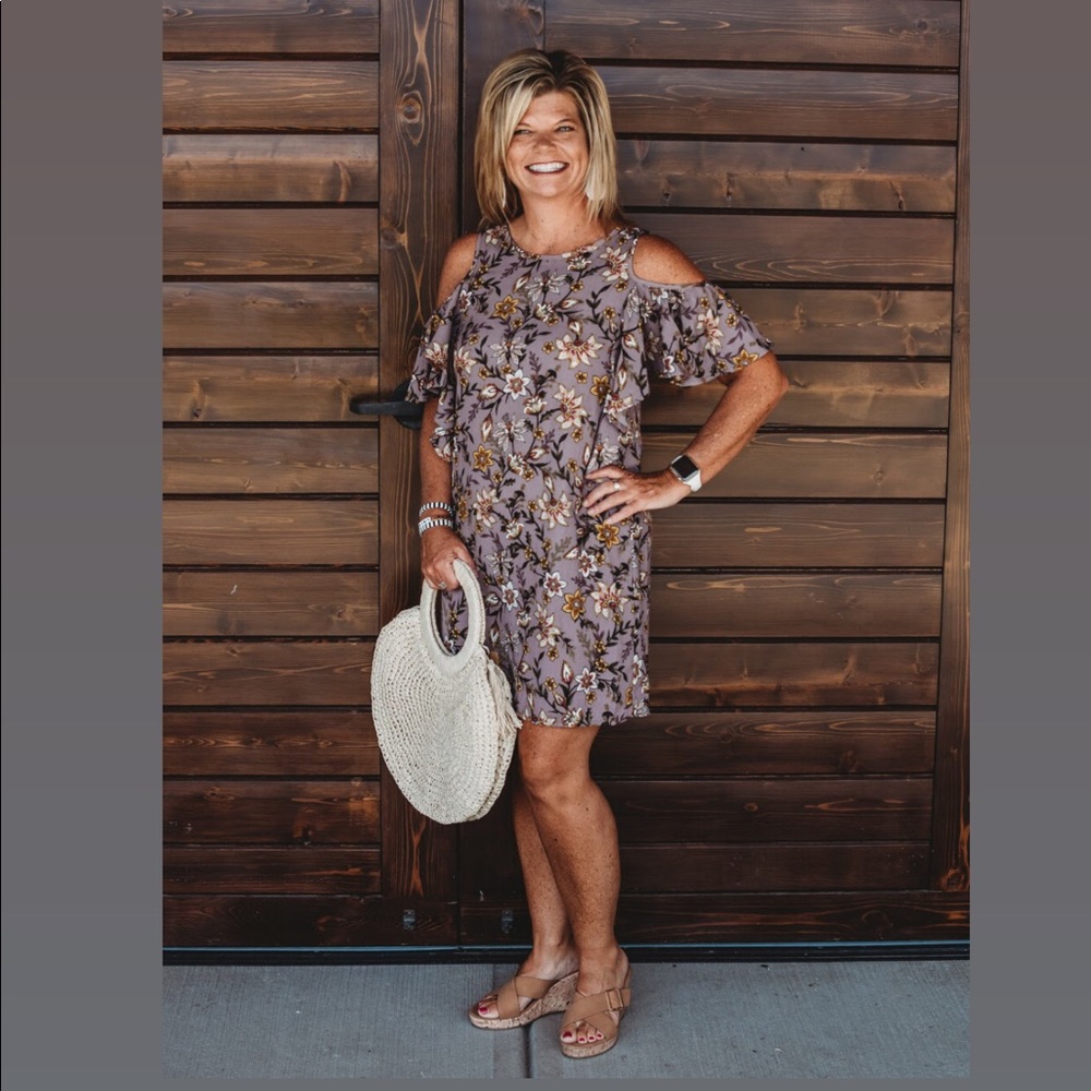 Purple Floral Dress